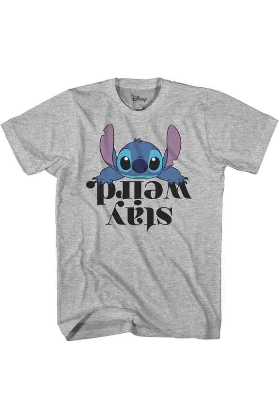 Lilo and Stitch Stay Weird Officially Licensed Short Sleeve Graphic Adult T-Shirt, 3XL