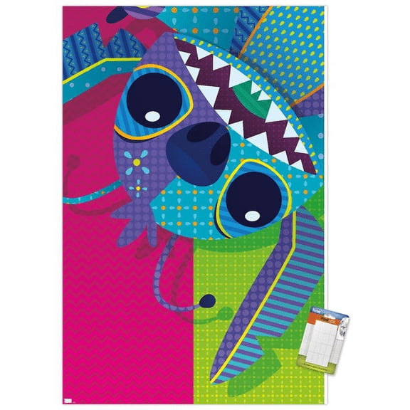 Disney Lilo and Stitch - Stitch Patchwork Wall Poster, 22.375" x 34"