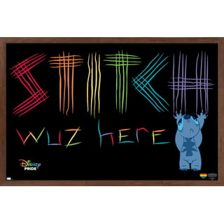 Disney Lilo and Stitch - Angel and Stitch Wall Poster, 14.725 x 22.375  Framed 