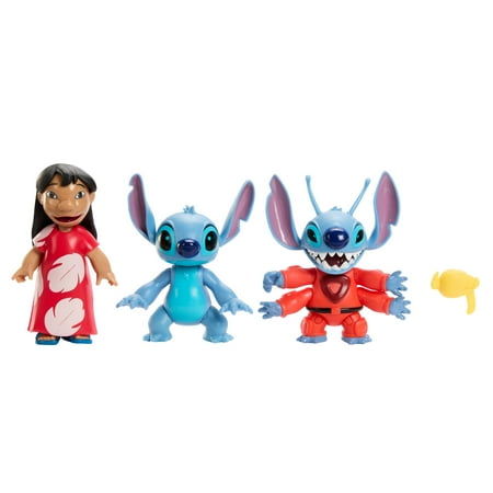 Disney Lilo and Stitch Storytellers Pack of 3 Figures Posable Movie Toys