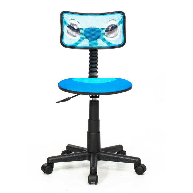 Disney Lilo and Stitch Swivel Mesh Desk Chair, Blue, 21 x 23 x 35