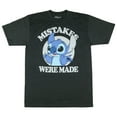 thumbnail image 1 of Disney Lilo and Stitch T-Shirt Men's Mistakes Were Made Adult Short Sleeve Big and Tall Tee, 1 of 3