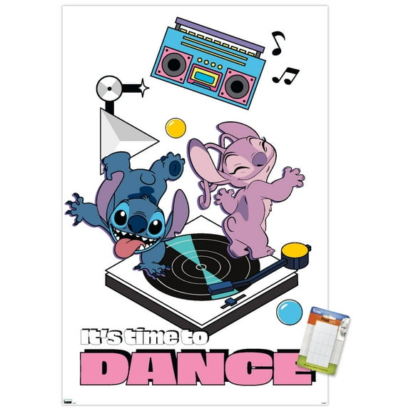 Disney Lilo and Stitch - Time To Dance Wall Poster, 14.725" x 22.375"