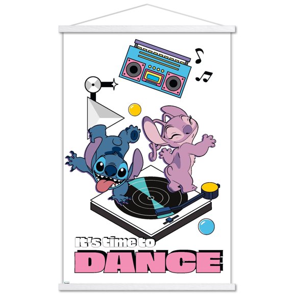 Disney Lilo & Stitch (2002) - Time To Dance Wall Poster with Magnetic Frame, 22.375" x 34"