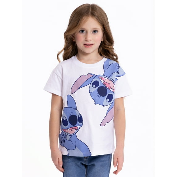 Disney Lilo and Stitch Toddler Short Sleeve Crewneck Tee, Sizes 12M-5T