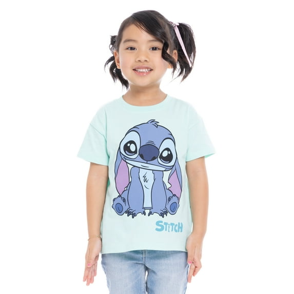 Disney Lilo and Stitch Toddler Short Sleeve Crewneck Tee, Sizes 12M-5T