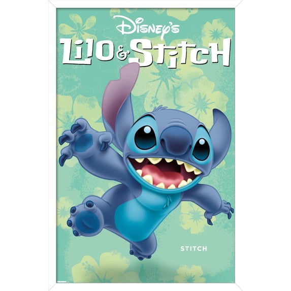 Disney Lilo and Stitch - Tropical Feature Wall Poster, 14.725" x 22.375" Framed