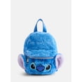 thumbnail image 1 of Disney Lilo and Stitch Unisex Mini Faux Fur Backpack, Blue, 1 of 5