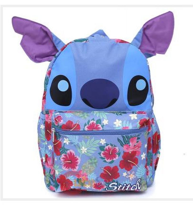 DISNEY Lilo and Stitch Unisex School Backpack, Floral