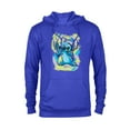 thumbnail image 1 of Disney Lilo and Stitch Watercolor Brushstrokes - Pullover Hoodie for Adults - Customized-Royal, 1 of 5