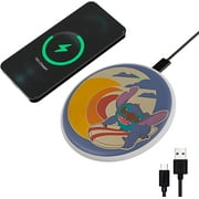Disney Lilo and Stitch Wireless Charging Pad - Universally Compatible Qi-Enabled Charging Station for All Phones
