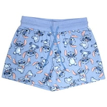 Disney Lilo and Stitch Womens Casual Drawstring Shorts, Lilo & Stitch Comfortable Shorts for Women (Size S-XXL)