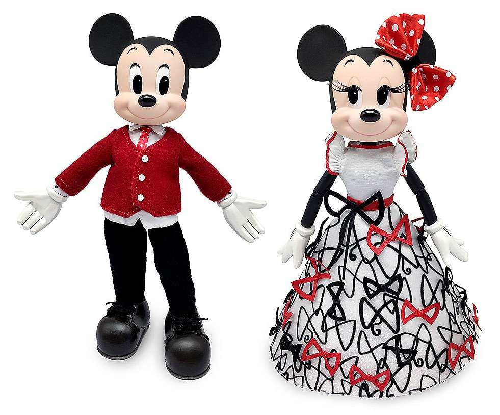 Disney Limited Edition Mickey and Minnie Valentine's Day Doll Set