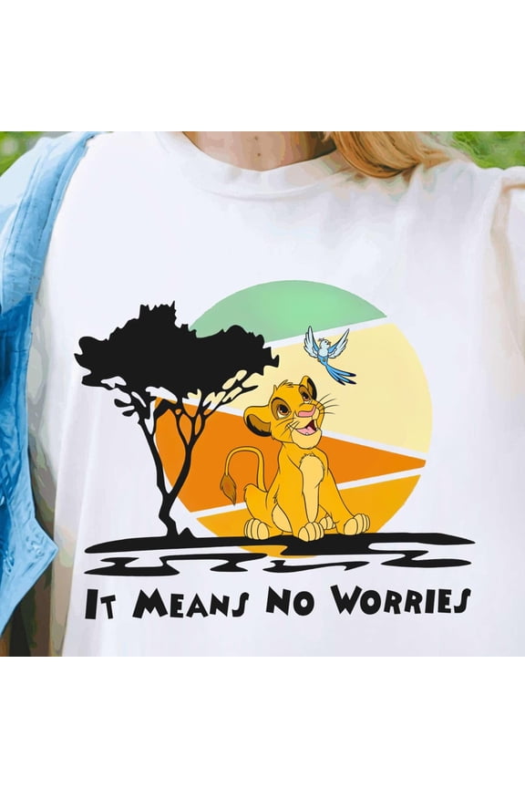 Disney Lion King Animal Kingdom Simba Timon Pumbaa Shirt Lion King Hakuna Matata It Means