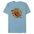 thumbnail image 1 of Disney Lion King Anniversary Timon Pumbaa Wildly Good Times - Short Sleeve Blended T-Shirt for Adults - Customized-Ocean Blue, 1 of 5