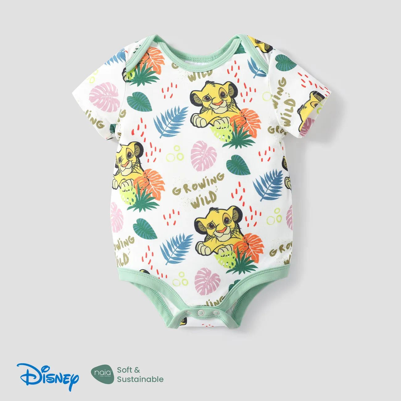 Babyhug Disney 100% Cotton Knit Half Sleeves Lion King Printed Set of Vests Pack of 3 - Multicolour