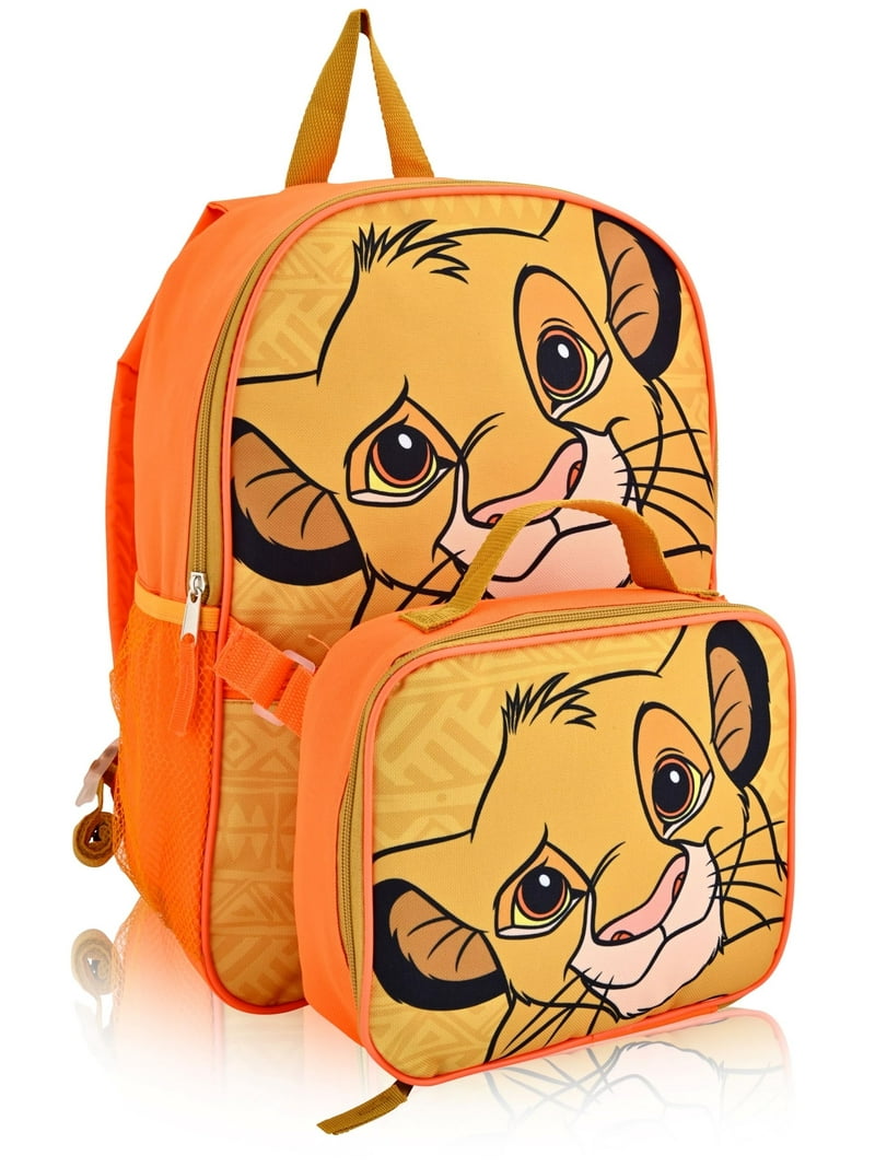 Disney Lion King Backpack With Lunch Box for Boys Lion King