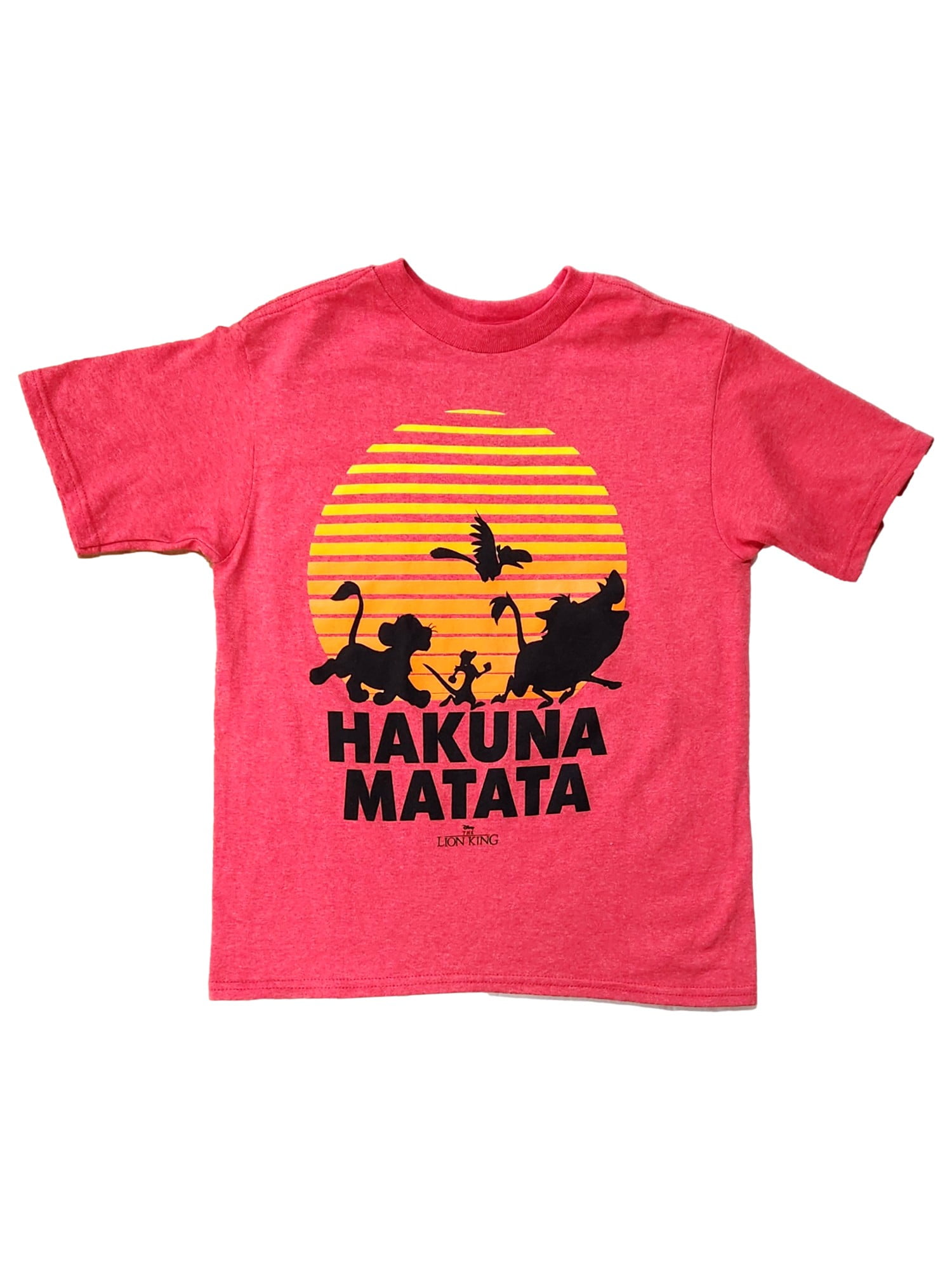 Nautinati Boys' 100% Cotton Crew Neck Disney Lion King Rock & Roar Placement Print T-shirt