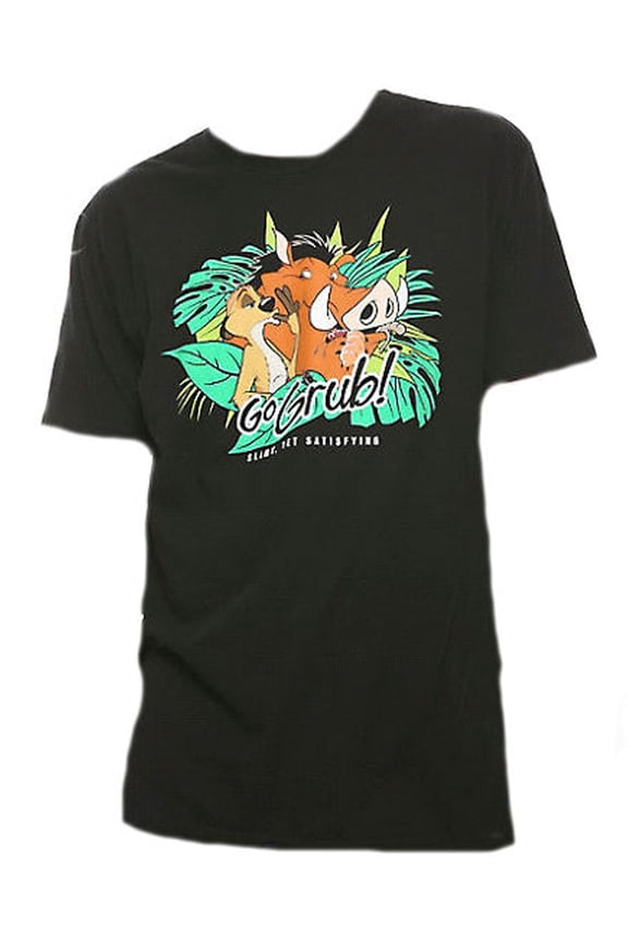 Lion King Go Grub Timon and Pumbaa Men's T-Shirt Unisex Adult Sizing