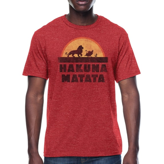Disney Lion King Hakuna Matata Men's Graphic T-Shirt, (Mens or Mens Big & Tall)