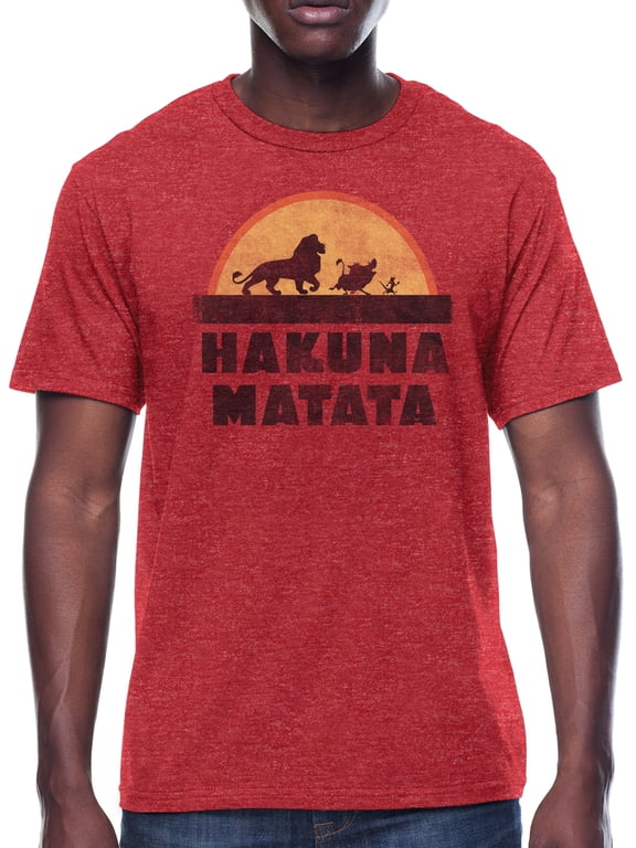 Disney Lion King Hakuna Matata Men's Graphic T-Shirt, (Mens or Mens Big & Tall)