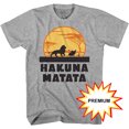thumbnail image 1 of Disney Lion King Hakuna Matata Pumbaa Timon Africa Simba Mufasa Disneyland World Adult Tee Graphic T-Shirt for Men Tshirt (Premium Silver Heather Grey, X-Large), 1 of 1