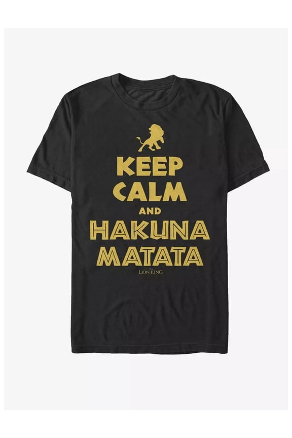 Disney Lion King Keep Calm And Hakuna Matata Simba No Worries T-shirt
