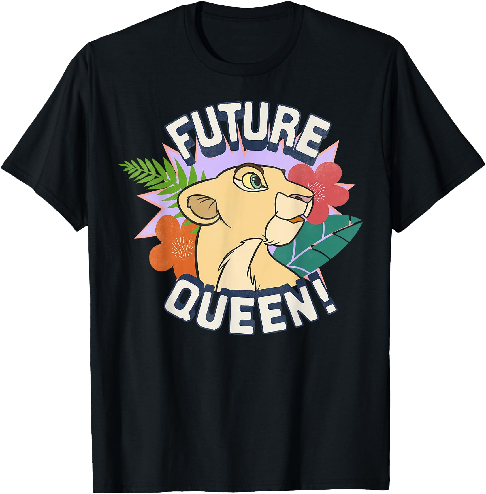 Disney Lion King Nala Future Queen Flowers Graphic TShirt