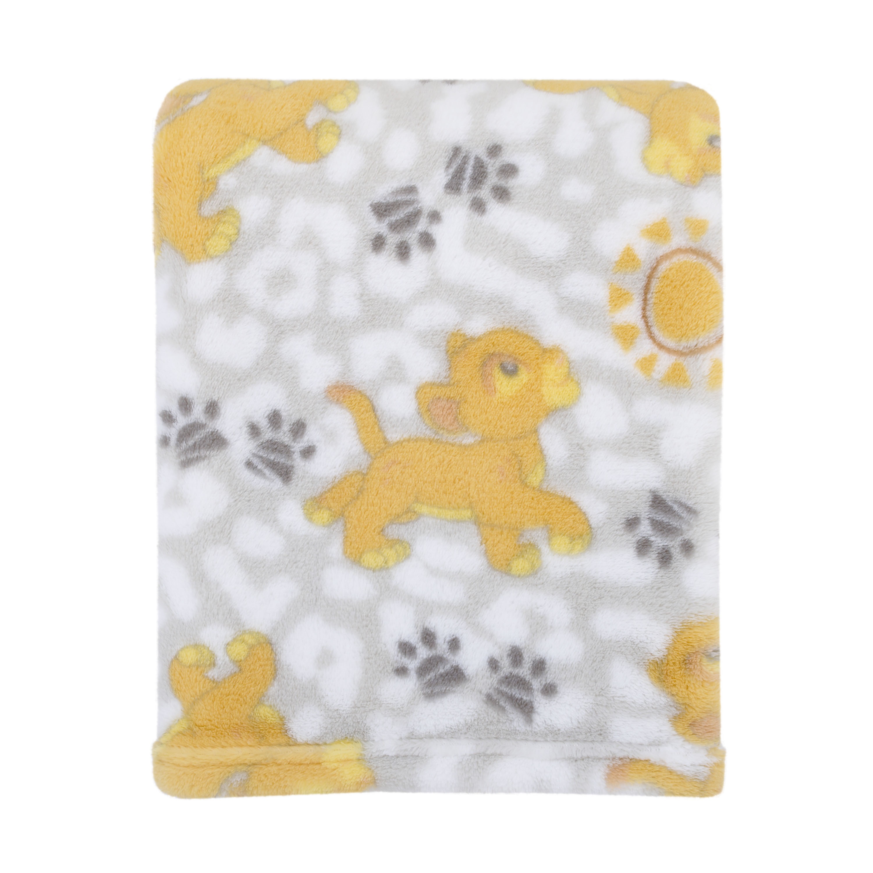 Disney Lion King Plush Grey, Gold Baby Blanket - image 1 of 1