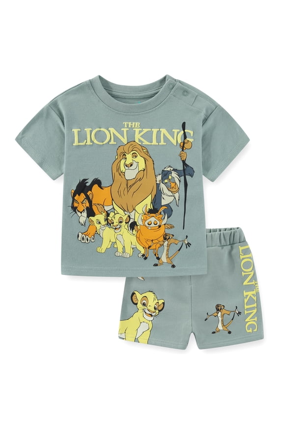 Lion King Short Sleeve T-Shirt and Shorts Set (Baby Boys), 2 Piece Set, Sizes 12M-24M