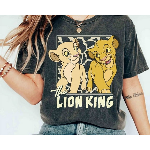 Disney Lion King Simba And Young Nala Hakuna Matata Retro Shirt, Magic Kingdom Unisex T-shirt Family Birthday Gift