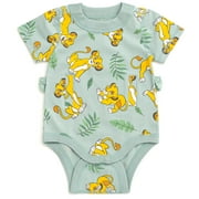 Disney Lion King Simba Infant Baby Boys G-Tube Adaptive Bodysuit Green 6-12 Months