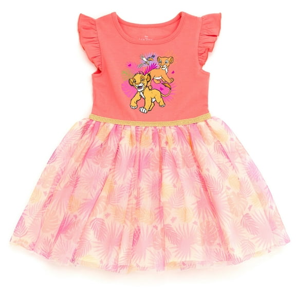 Disney Lion King Simba Nala Zazu Pleated Tulle Tutu Dress Toddler to Big Kid