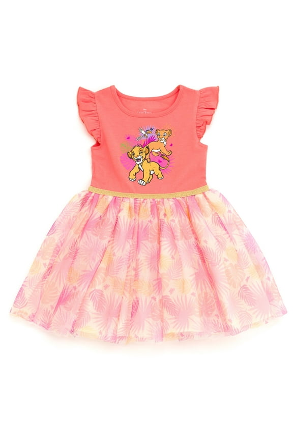 Lion King Simba Nala Zazu Pleated Tulle Tutu Dress Toddler to Big Kid