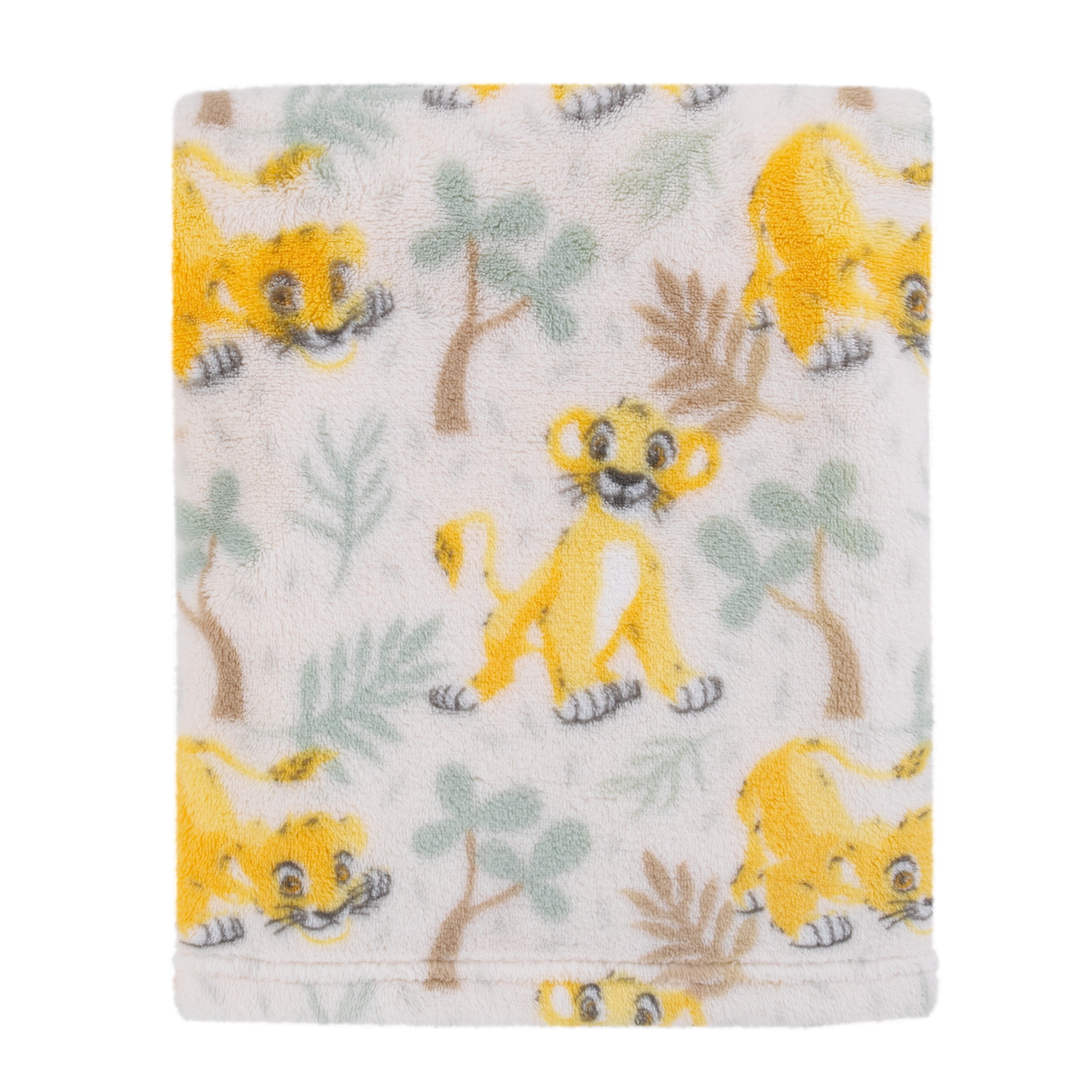 Disney Lion King Simba Sage, Marigold, Tan Super Soft Baby Blanket