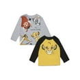 thumbnail image 1 of Disney Lion King Simba Timon Pumbaa 2 Pack Long Sleeve T-Shirts Toddler to Little Kid, 1 of 5
