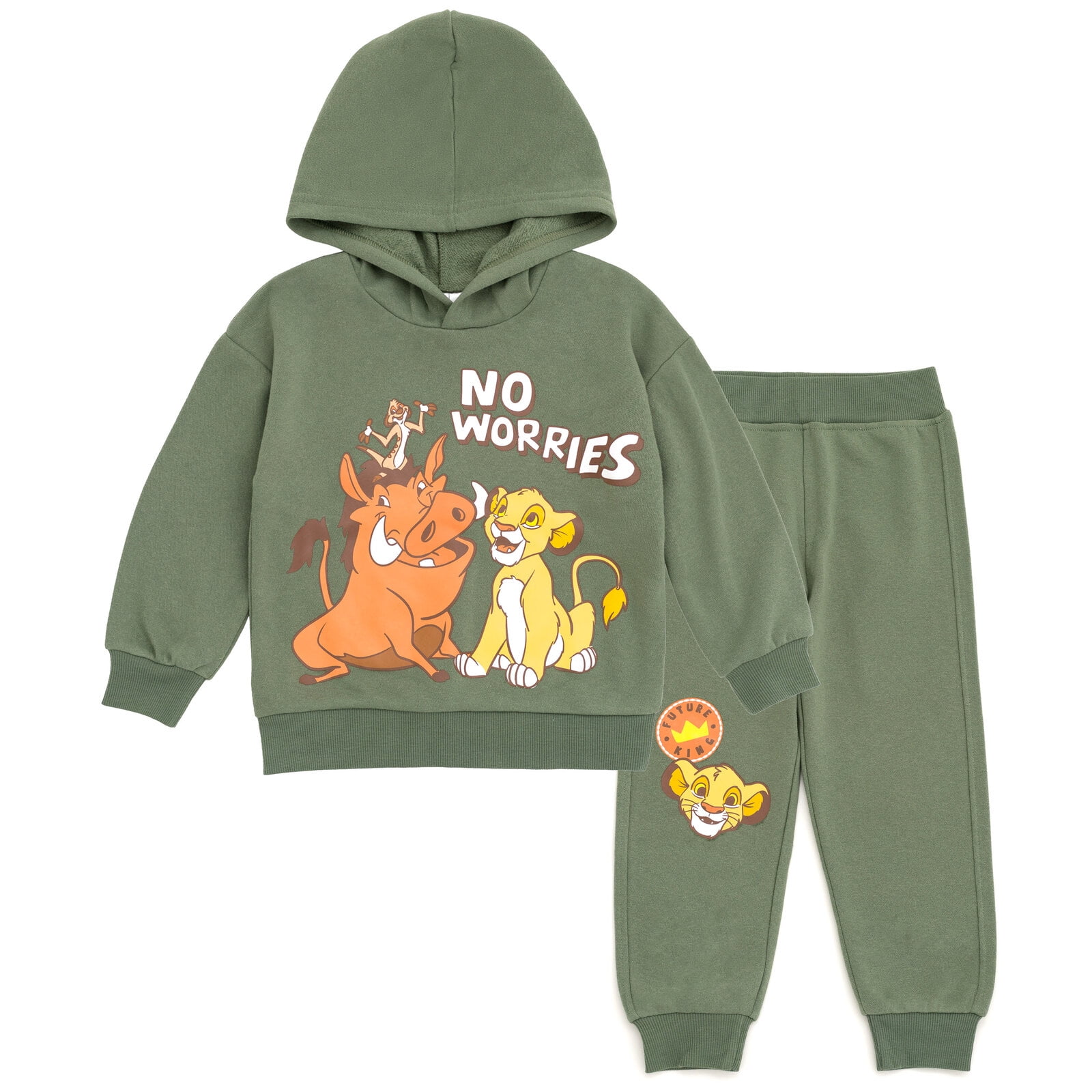 Disney Lion King Simba Timon Pumbaa Fleece Pullover Hoodie and Jogger ...