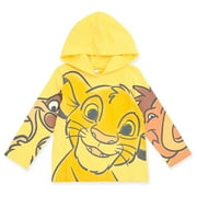 Disney Lion King Simba Timon Pumbaa Hooded Long Sleeve T-Shirt Toddler to Big Kid