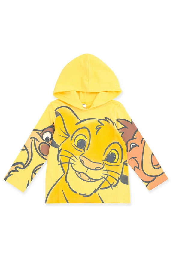 Lion King Simba Timon Pumbaa Hooded Long Sleeve T-Shirt Toddler to Big Kid