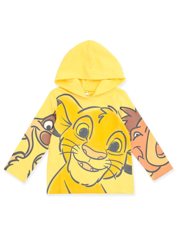 Lion King Simba Timon Pumbaa Hooded Long Sleeve T-Shirt Toddler to Big Kid