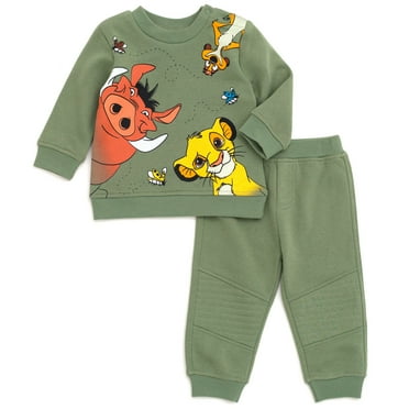 Disney Lion King Simba Timon Pumbaa Infant Baby Boys Fleece Sweatshirt and Pants Set 18 Months