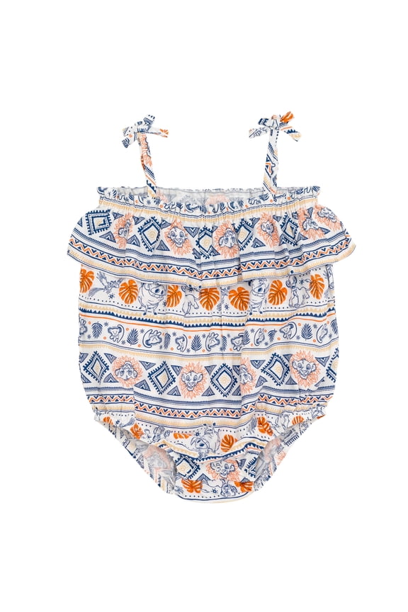 Lion King Simba Timon Pumbaa Newborn Baby Girls Matching Family Bubble Romper Bodysuit 3-6 Months