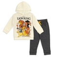 thumbnail image 1 of Disney Lion King Simba Timon Pumbaa Toddler Boys Fleece Hoodie and Pants Outfit Set Toddler to Big Kid, 1 of 5