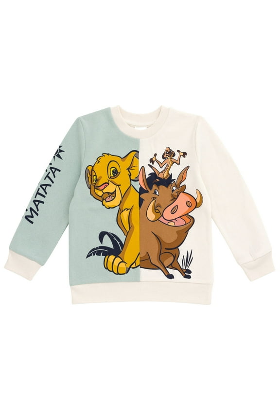 Lion King Simba Timon Pumbaa Toddler Boys Sweatshirt 3T
