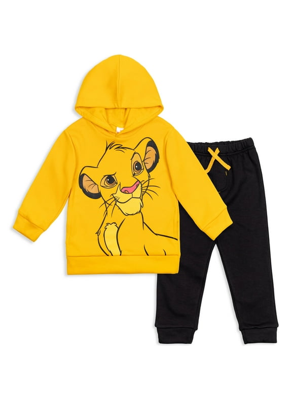 Disney Lion King Simba Toddler Boys Fleece Pullover Hoodie and Pants Outfit Set Infant to Big Kid