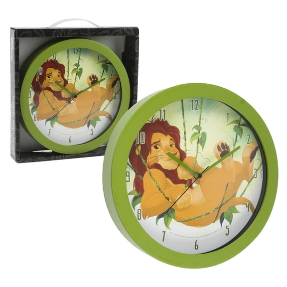 Disney Lion King Wall Clock- 9.5", light green