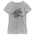 thumbnail image 1 of Disney Little, Big Pixar Toy Story Come Fly with Me Girls Short Sleeve Tee Shirt X-Large Athletic Heather, 1 of 5