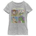 thumbnail image 1 of Disney Little, Big Pixar Toy Story Four Buds Girls Short Sleeve Tee Shirt Medium Athletic Heather, 1 of 5