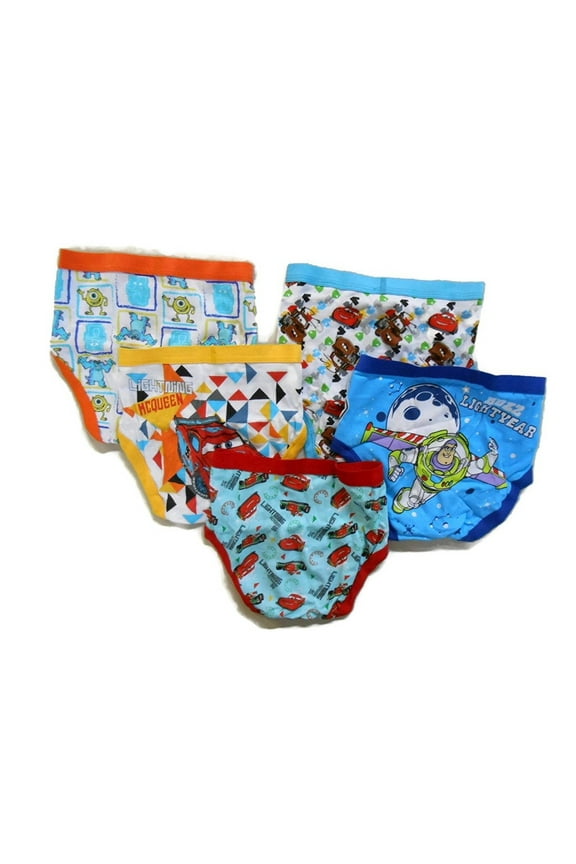 Disney Little Boys' Pixar 5-Pack Brief Models May Vary