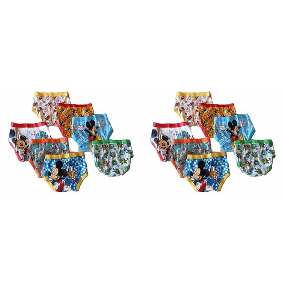Disney Little Boys' Seven Pack Mickey Mouse Briefs , Size 2T 3T